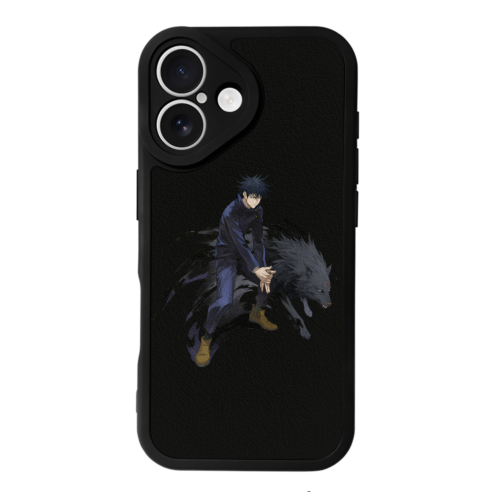 （画像用） 呪術廻戦 Jujutsu Kaisen 【iPhone 16シリーズ対応】シリコンスマホケース（レザー調） 材質：シリコン